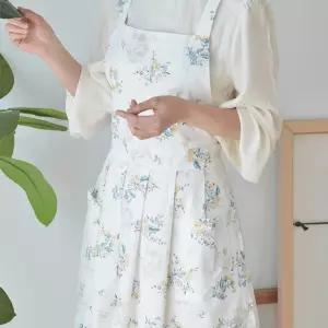 프리지아 원피스형 앞치마/린넨 앞치마/여름앞치마/어린이집앞치마/유치원앞치마