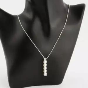 [다잇템] 여성 은볼 롱드롭 패션 실버 진주알 귀여운 목걸이_20513205_588872