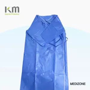 케이엠 롱타입 산부인과 검진가운 엑스레이 겸용 x-ray 환자복 상의 2중 잠금 100개