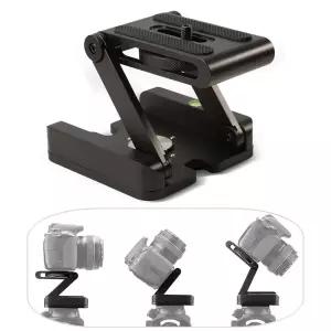 폴딩 메탈 수평계 Z형 알루미늄 카메라 플레이트 DSLR 삼각대