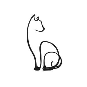 고양이 디자인 철제 벽장식 소파 티타늄 동물 그림 오브제 나무 너구리 와인바 선반