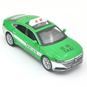 1:32 폭스바겐 CC 택시 높은  다이캐스트 금속 합금 모델 자동차 사운드 라이트 풀백 컬렉션 어린이 장난감