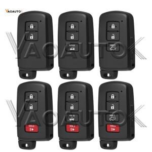 스마트 호환 키 쉘 케이스 토요타 코롤라 아발론 캠리 RAV4 랜드 크루저 타코마 프리우스 C V용 인서트 리