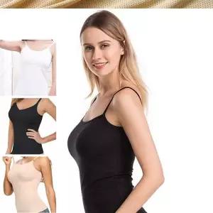 쿨메쉬 VP48KQ48 노와이어 빌트인 브라캡 캐미솔 캡나시