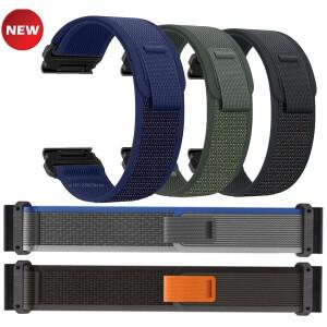 [호환품]20 22 26mm 트레일 루프 나일론 스트랩 가민 호환 포러너 970 570 965 945 955 밴드 인스팅트 3 2X