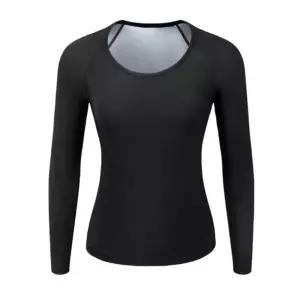 여성용 쫀쫀 스판핏 긴팔 땀복 헬스 피트니스 운동복