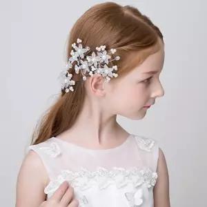 브이숍  (당일출고)진주꽃피스핀 혼주 올림머리 머리장식 한복 머리핀 피아노 연주회 셀프웨딩 세례 결혼식