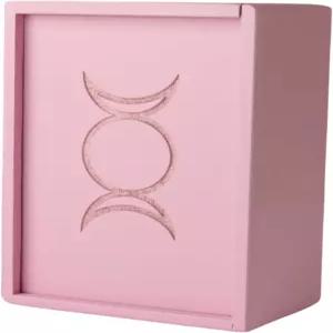 분홍색 나무 타로 카드 상자케이스홀더 크기 상자 표준 핑크색 196 카드용 551 대부분의 354