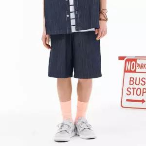 [보리보리/오션스카이]남아 컴포트 데님 5부 팬츠-ECJB2621E04