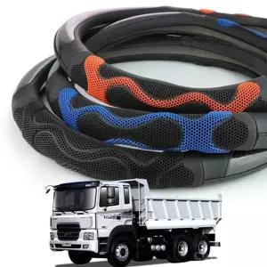 현대 파워트럭 핸들커버 A타입 벌집그립자동차 차량용 열선 극세사 가죽 대형 버스 화물차 카바