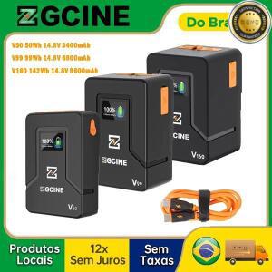 ZGCINE V99 Pro V50 V160 V 마운트 배터리 PD 고속 충전기 D-TAP USB-A 듀얼 포트 BMPCC 6K 프로 캐논 R5C