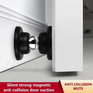 스테인레스 스틸 마그네틱 자석 도어스톱 무타공  도어 스토퍼 벽걸이형 바닥 설치형 홀더 하드웨어