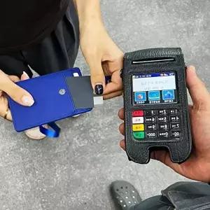 목걸이 카드지갑 사원증 블루 릴홀더 케이스 (KYR-WFFNQEH)