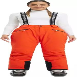 핏 스페이스 여성용 보온 스키 팬츠 방수 15000mm 탈착식 멜빵 겨울 스노우보드