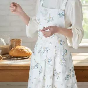 보육교사 앞치마 원피스형 린넨소재 여름용 어린이집