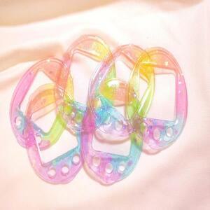 피규어 전용 이동 가방다마고치 전자 애완 동물 컬러 패널 4u/4u + 플라스틱 종이 필름 사랑 드릴 날개 붙