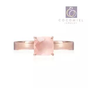코코미엘 로즈 원석 실버 반지 1개 링 스톤 원석 ZWp3+7VPs
