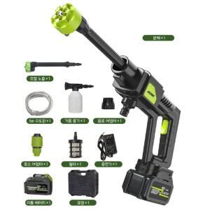 Fowod 휴대용 세차기 세트 고출력 수영장 물통 폼건 방폭관 살수 유선