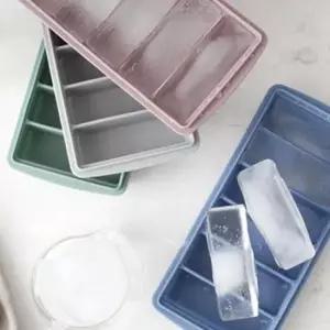 예쁜얼음틀 실리콘 막대 아이스 몰드 6구 직사각형 얼음틀 긴얼음