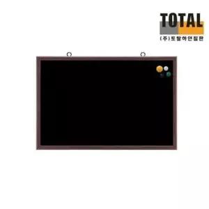 [문구] 블랙자석보드 500x700 월넛우드 재질