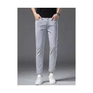 EAMT 남성 유럽판 스판 스키니핏 청바지 쿨링 슬림핏 트렌디 스키니 바지 YJ1