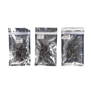 50개 고탄소강 피쉬훅 효율성 가시 2 # 구멍 지그 잉어 플라이 후크 웜 페스카 태클이 있는 바늘