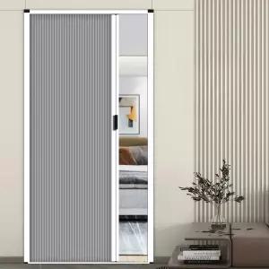 가정용 자바라 슬라이딩도어 문틀 슬라이딩 문 커튼 화장실 미닫이 중문 거실 접이식