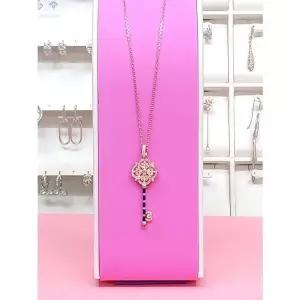 [하프클럽/로뎀 주얼리]로뎀 세이브존05 Premium 블루 사파이어 행운의 열쇠 목걸이2 RD23070266