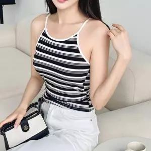 [라일리여성의류] Rly 끈나시 스트라이프 여름 민소매 티셔츠