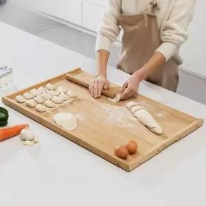 주방 밀대받침대 제빵 받침대 베이킹 롤링 반죽 밀대 핀 원목 및