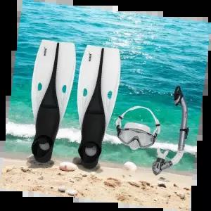 오리발스노클링세트 아동용 성인용 해양 스포츠 편안한 착용감 수중 탐험 용품