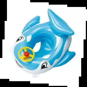 돌고래영유아보행기튜브 아기 안전 물놀이 유아용 튜브 수영장 여행용 여름용 바다용품