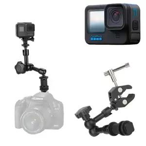 [에이치플러스몰]거치대 암 삼각대 블랙 호환 클램프 슈퍼 11 고프로