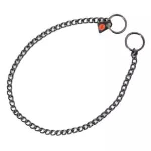 [반려] 강아지 블랙스텐 체인 목줄 45cm 1P 반려견 목걸이