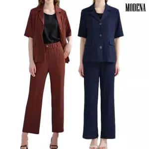 [하객룩/모임룩]L. 크링클 썸머 수트 셋업 3종 (자켓+바지+이너)