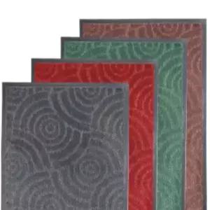 [NS홈쇼핑]레드 밀리켄 60X90cm 써클 카펫 현관매트 발매트 튼튼하고 깔끔한 구성..