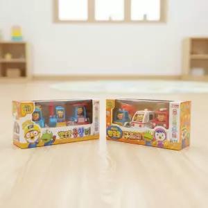 뽀로로 미니카 구조대 3종세트 중장비 건설놀이 모형 역할놀이 장난감 자동차 피규어 풀백카