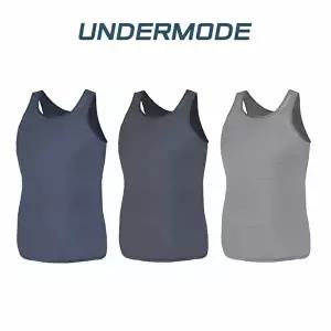 언더모드 남자 런닝 3종 세트 인견 메리야스