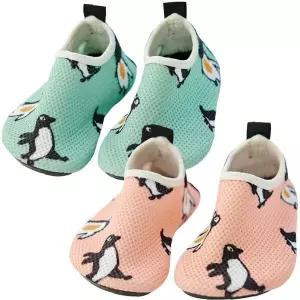 워터슈즈 펭귄 패턴 유아 아동 여름 해변 수영장 미끄럼 방지 물놀이 신발 가벼운