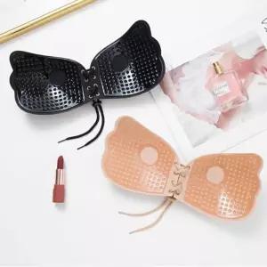 [라일리여성언더웨어] Rly 2컬러 날개 코르셋 실리콘브라 오프숄더 누브라