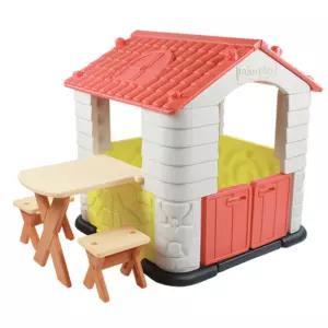 아기 놀이하우스 선물 책상 의자세트 코랄 어린이집 실내활동 공간놀이 4세