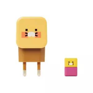 카카오프렌즈 춘식이 고속 충전기 25W 듀얼 어댑터 춘?미 집꾸