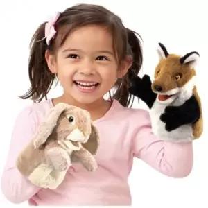 손인형 베이지토끼 역할놀이인형 동물손인형 인형놀이