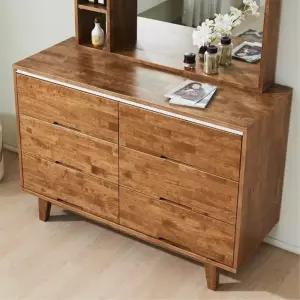 쥬시 내추럴 와이드 원목서랍장 3단 1200 거실장 10대