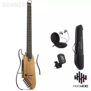 Donner 사일런트 통기타 HUSH-I 메이플 풀패키지