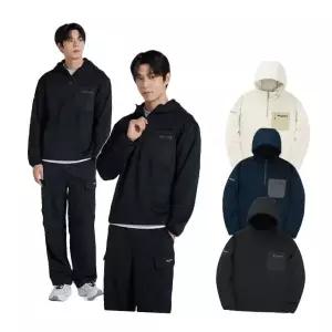 [디스커버리]24년 겨울 이월/할인 남성/여성/공용 니트라이크반집업기모후드티셔츠/커플후드/세미오버핏...