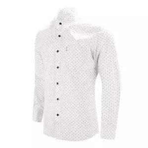 슬림)레드라인 ZH557853 포켓 화이트 셔츠_SV7113