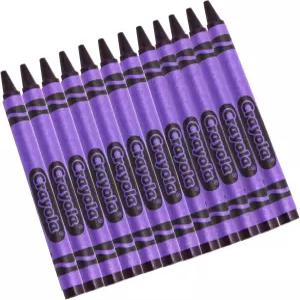 크레욜라 크레용 바이올렛 퍼플 단색 리필 벌크 12개 학용품