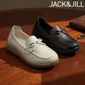 잭앤질 소가죽 리본 컴포트 로퍼(JA6140)