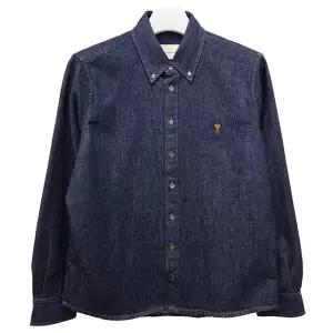 26SS 하트 로고 라이트 데님 버튼다운 셔츠 인디고 (USH786 DE0123 402) [당일]